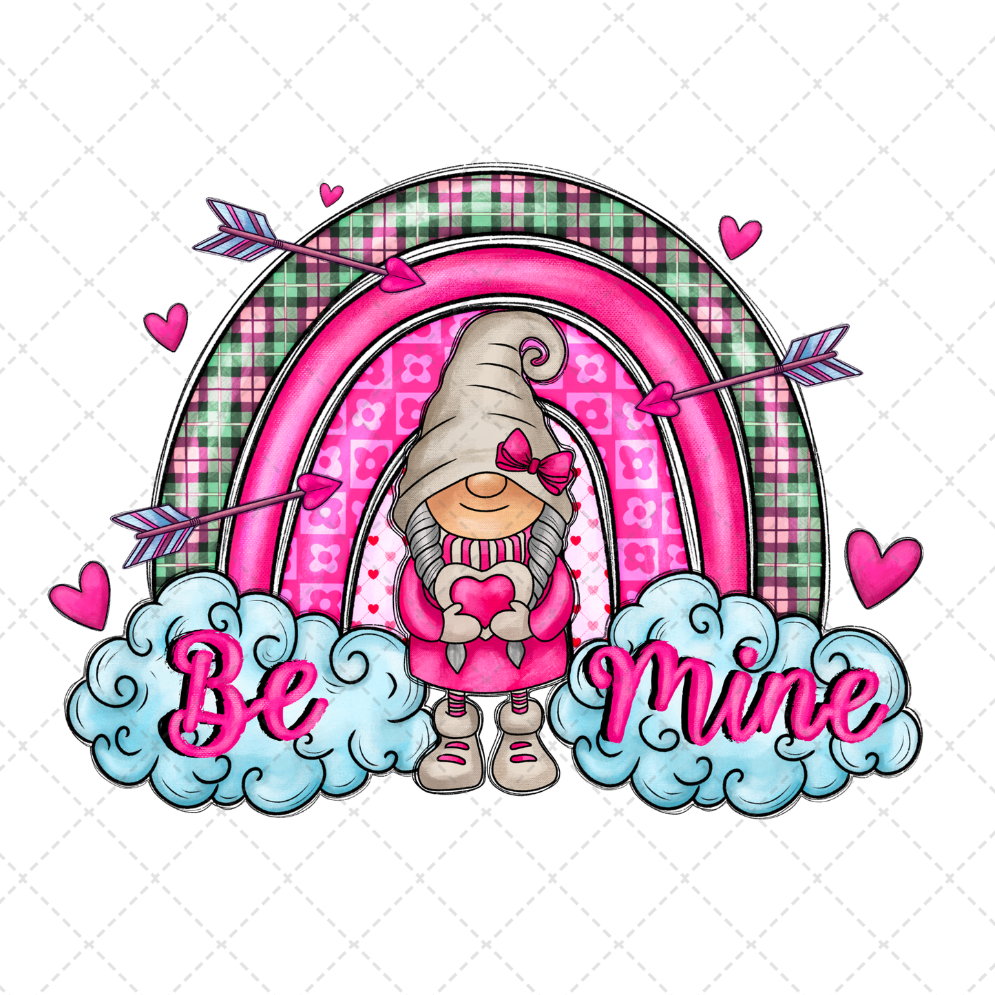 Be Mine Rainbow Transfer