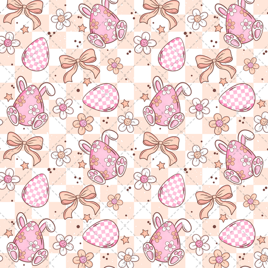 Retro Easter Seamless Transfer