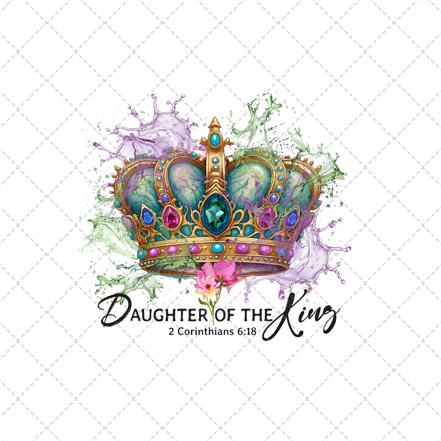 Jesus Daughter Of King Black Transfer ** TWO PART* SOLD SEPARATELY**