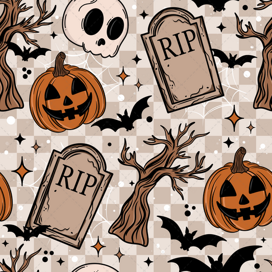 Large Halloween Seamless Tumbler Wrap