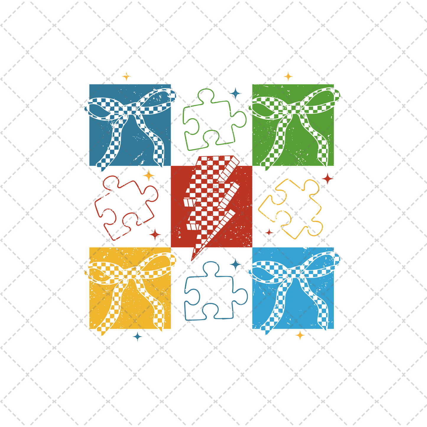 Autism Puzzle Grid Transfer