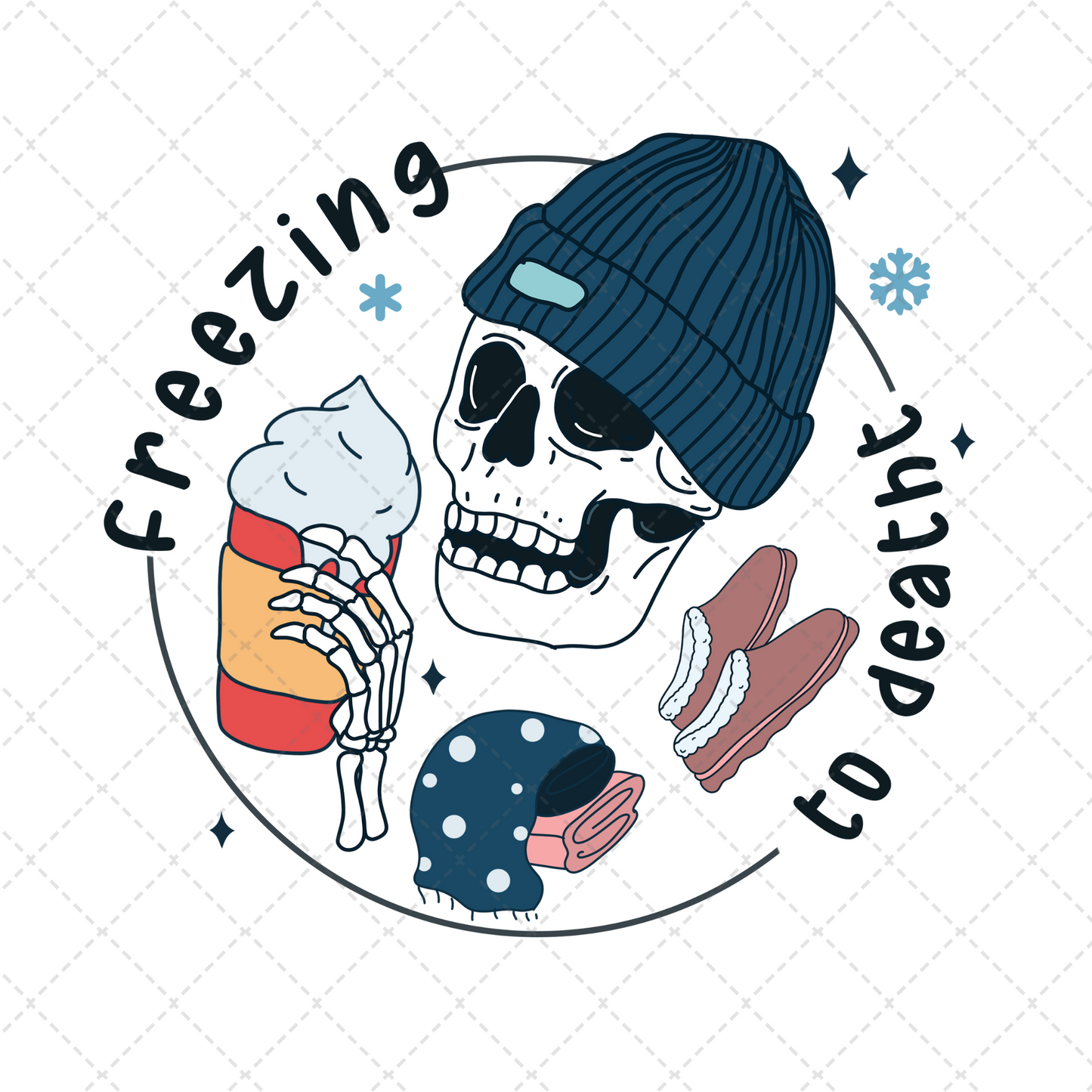 Freezing To Death Skellie Transfer