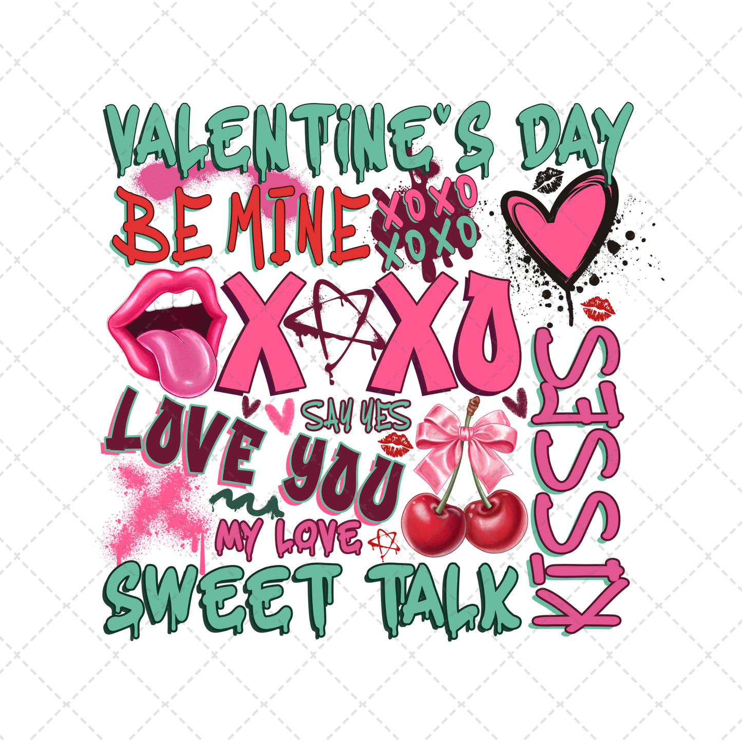 Xoxo Graffiti Transfer