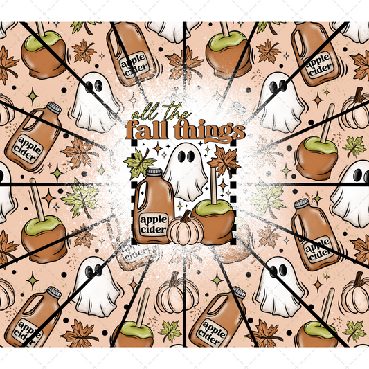 Fall Things Tumbler Wrap