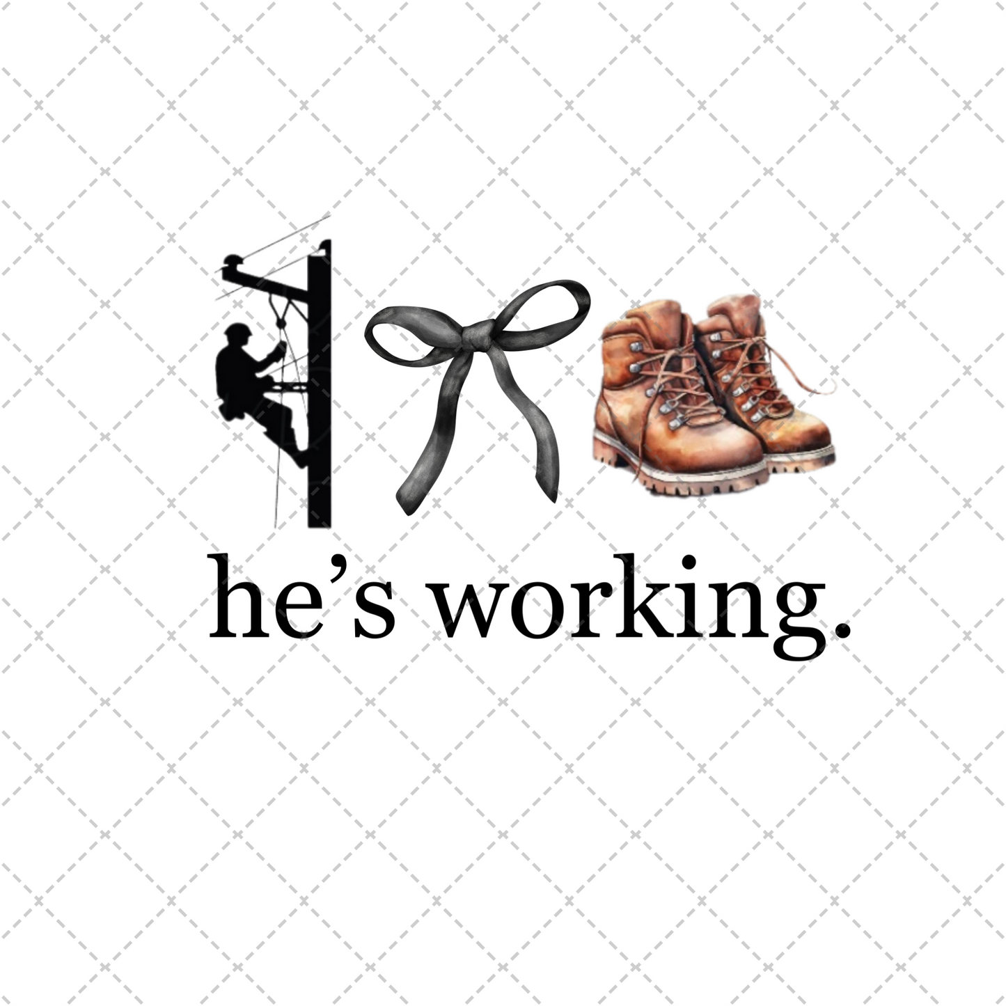 He's Working Lineman Transfer