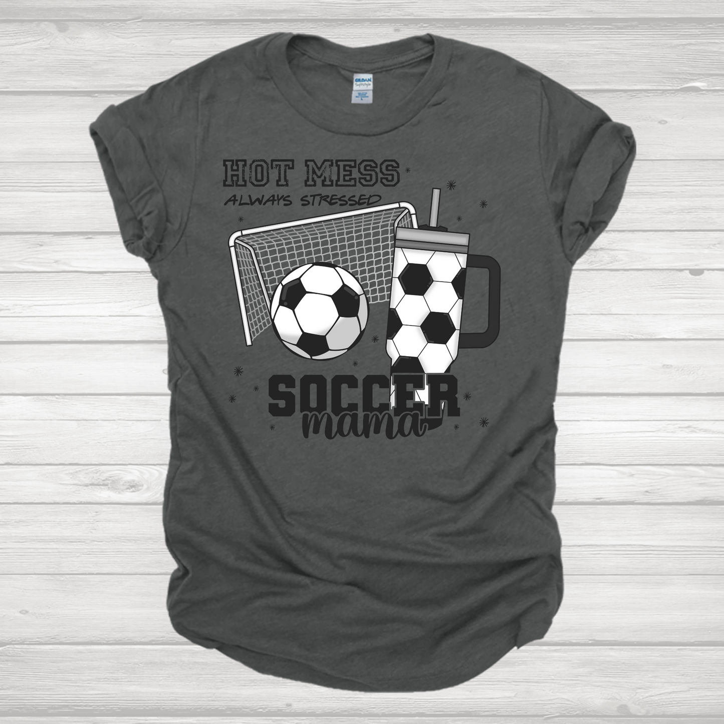 Hot Mess Soccer Mom Transfer