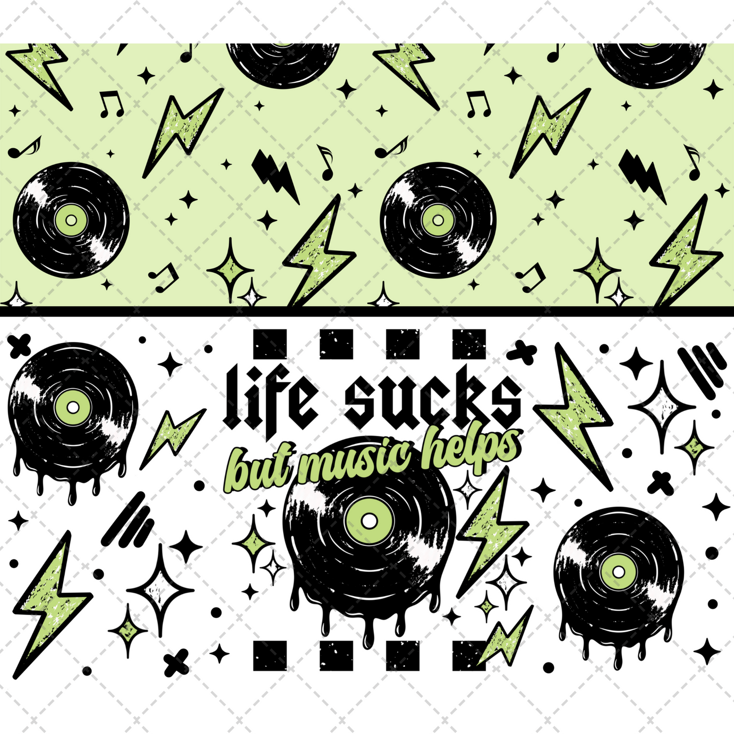 Music Helps Tumbler Wrap