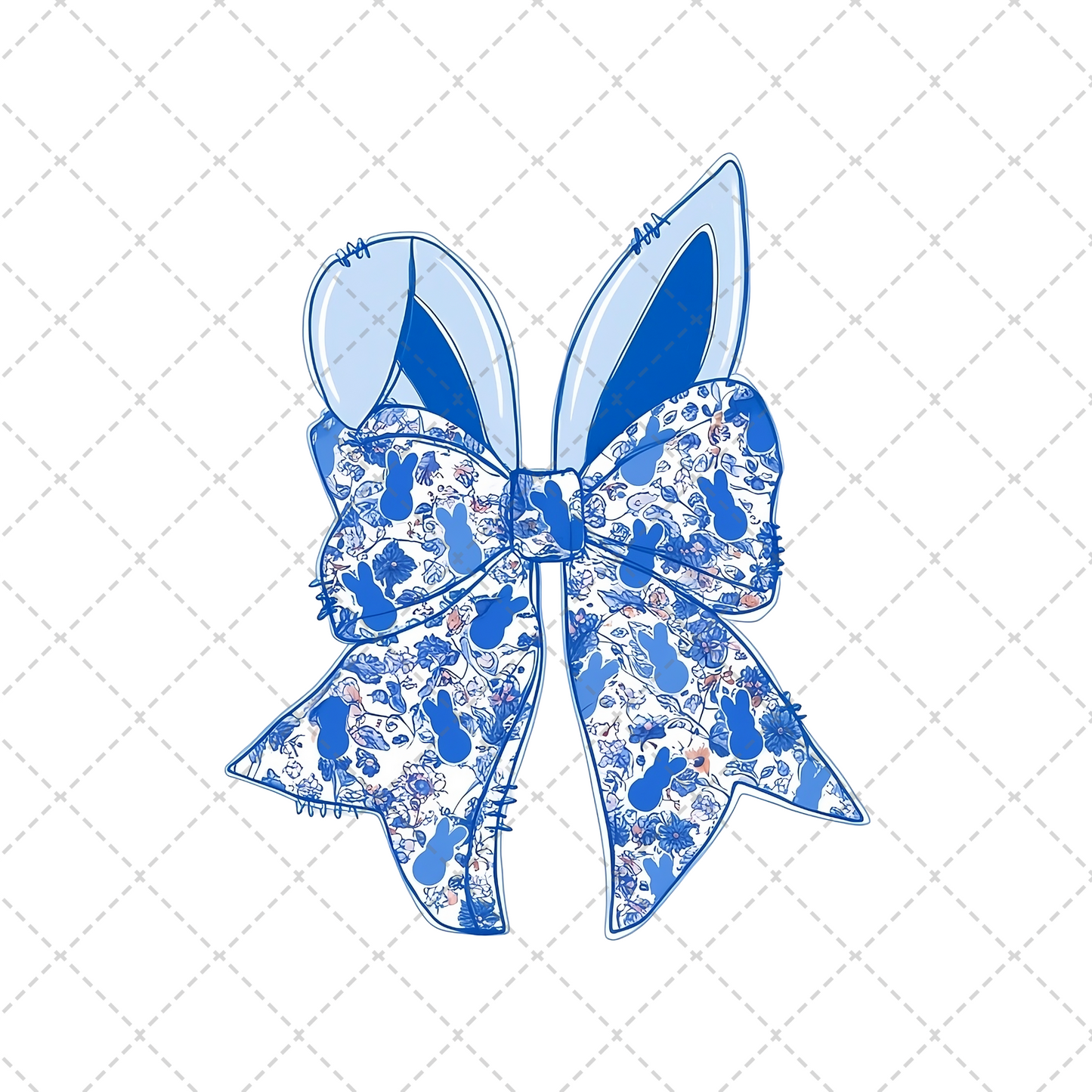 Chinoiserie Bunny Coquette Transfer