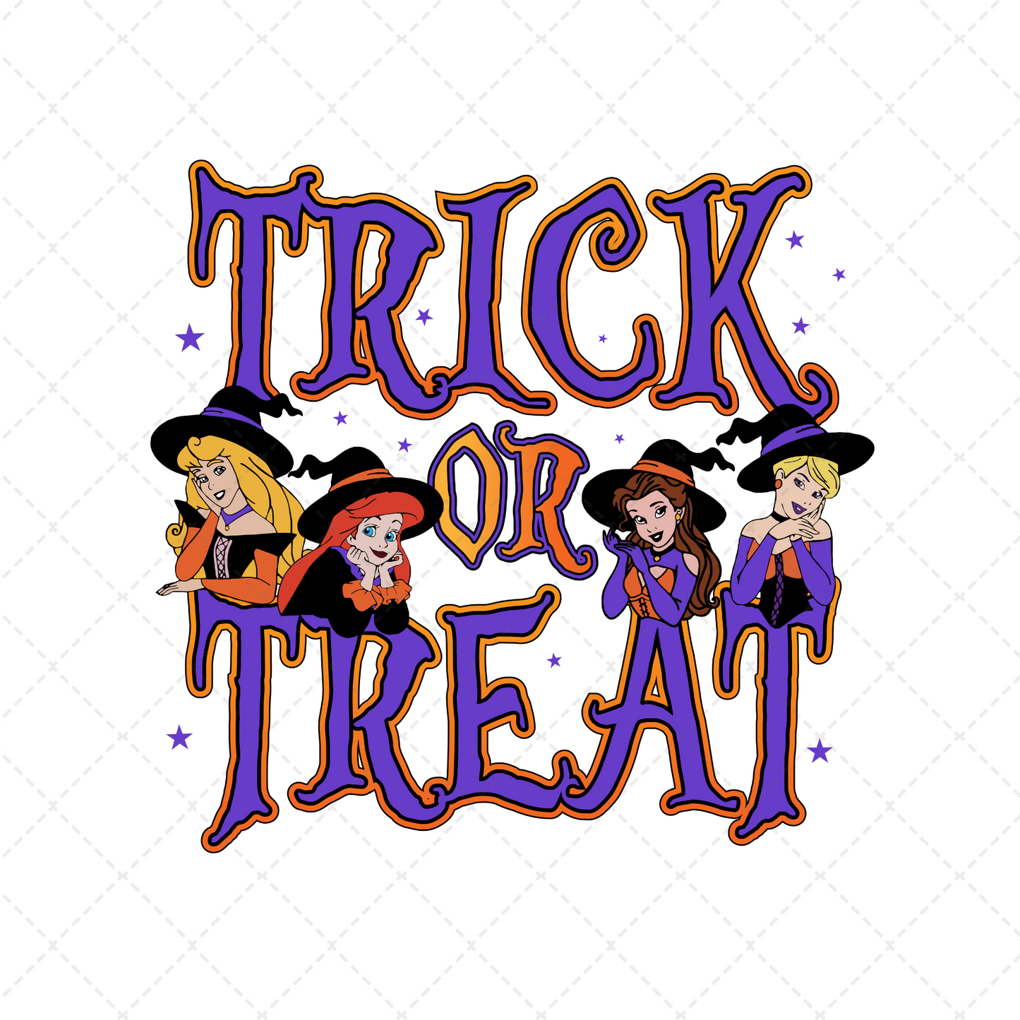 Princess Trick Or Treat Transfer