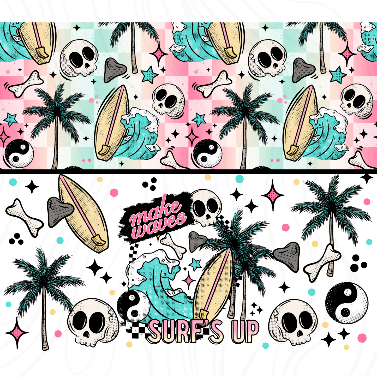 Surfs Up Wrap Transfer