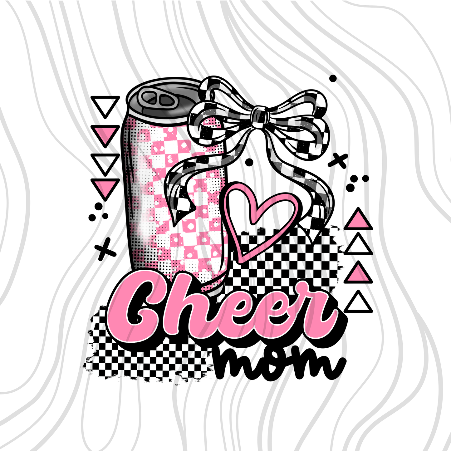 Cheer Mom Drink Can Transfer