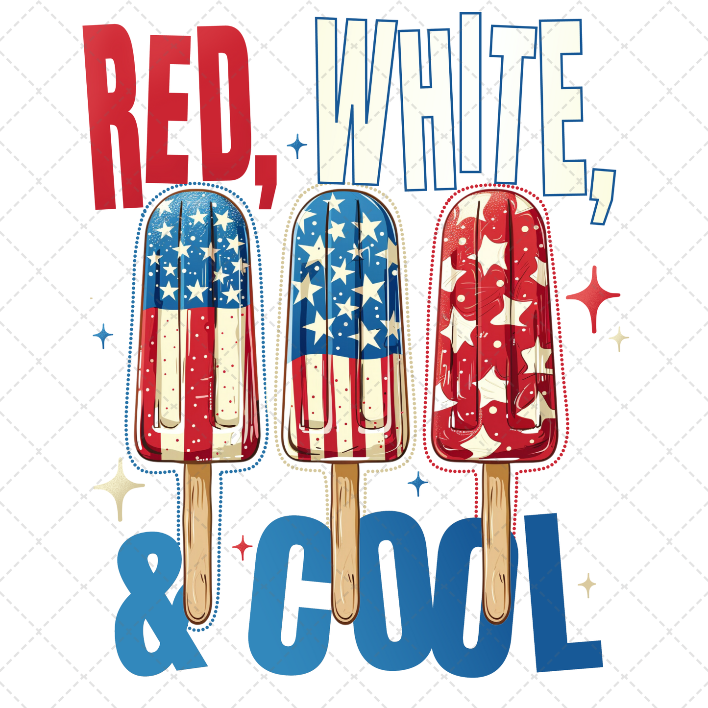 Red, White, & Cool Transfer