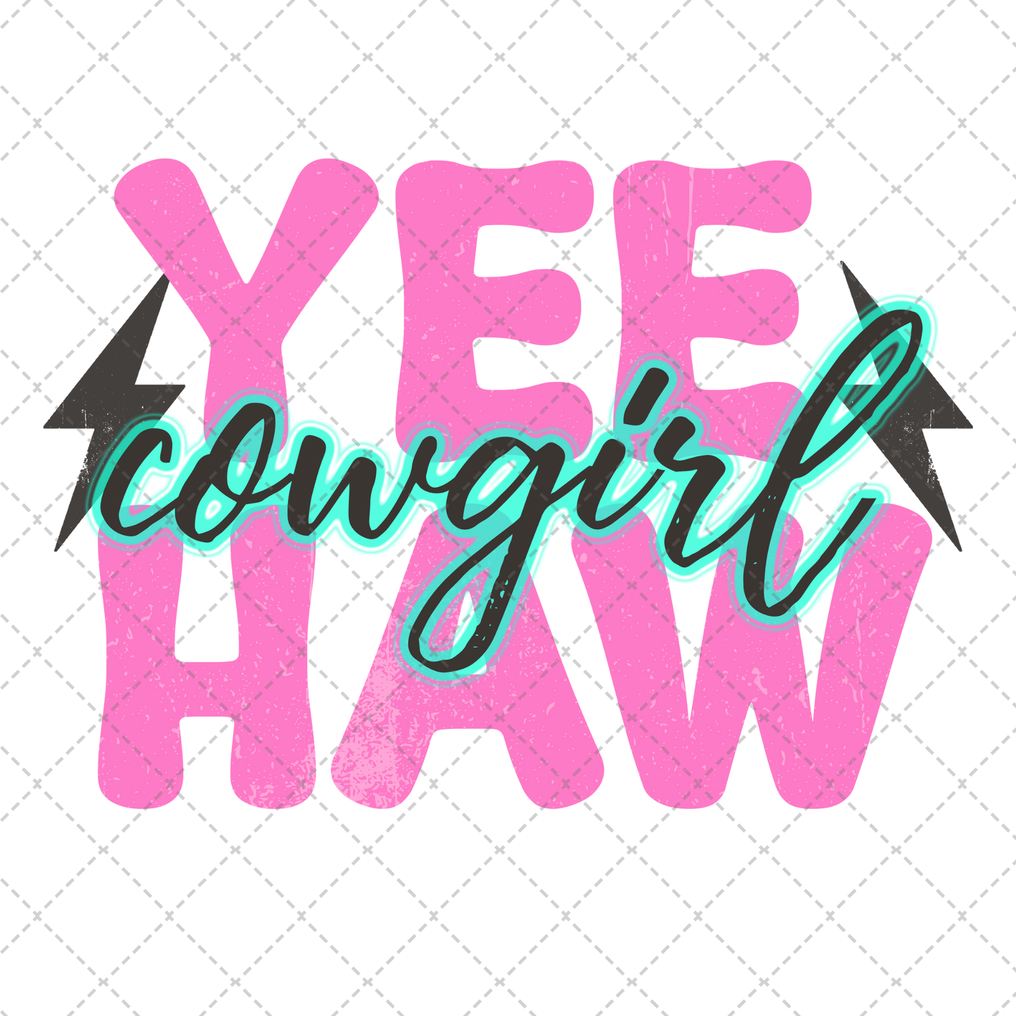 Yee Haw Cowgirl Transfer