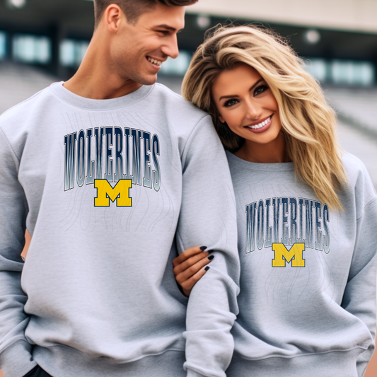 Wolverine Huge Football Tall Transfer