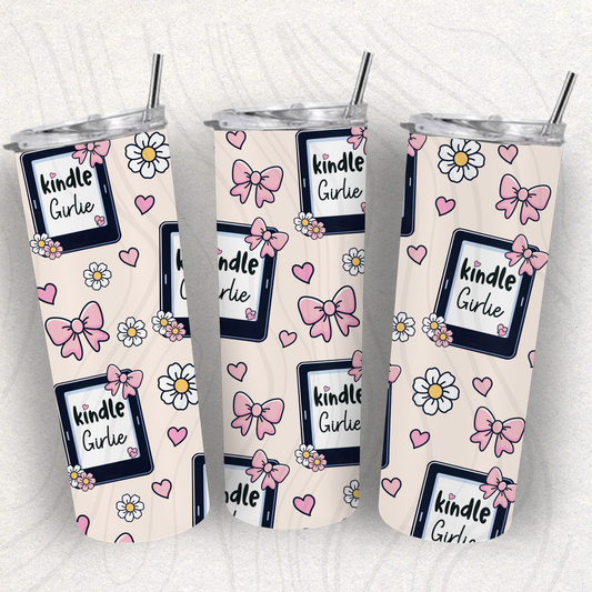 Kindle Girlie Tumbler Wrap Transfer