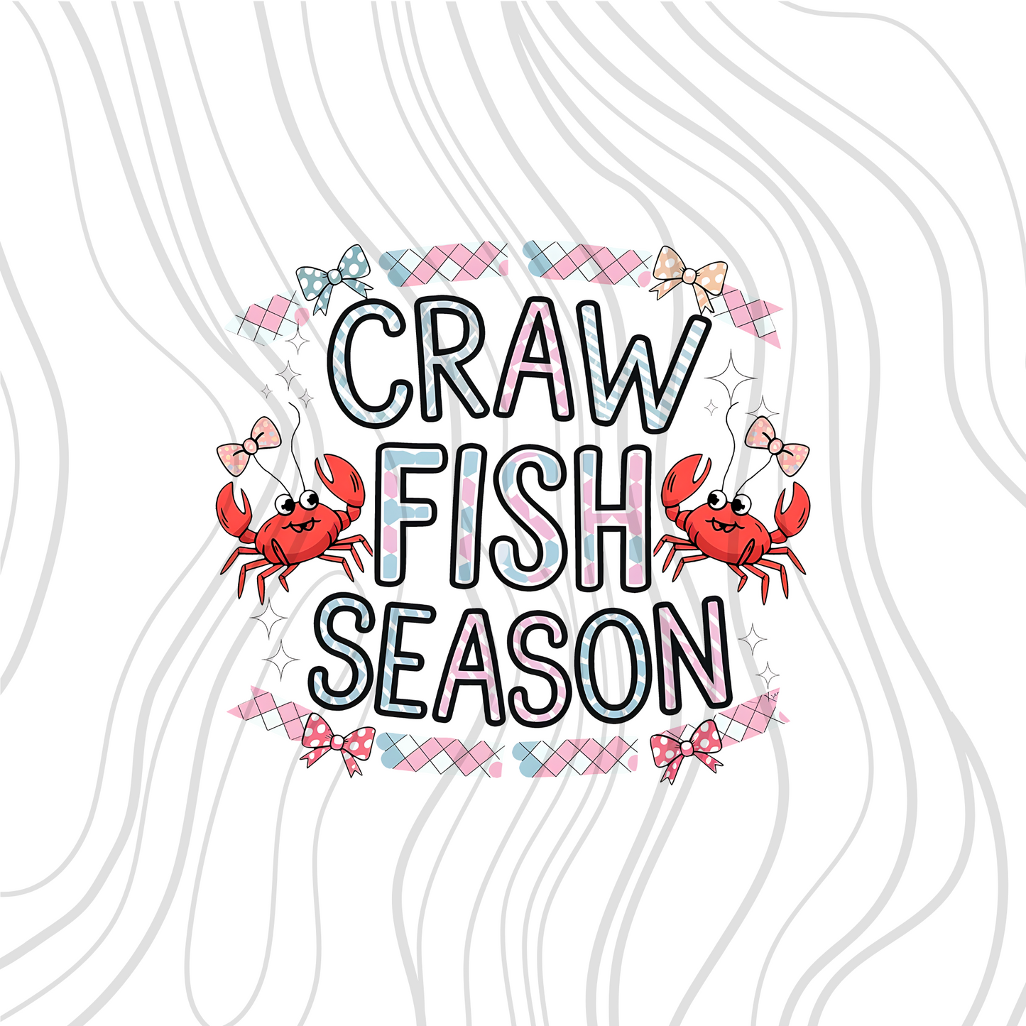Crawfish Season Pastel Transfer