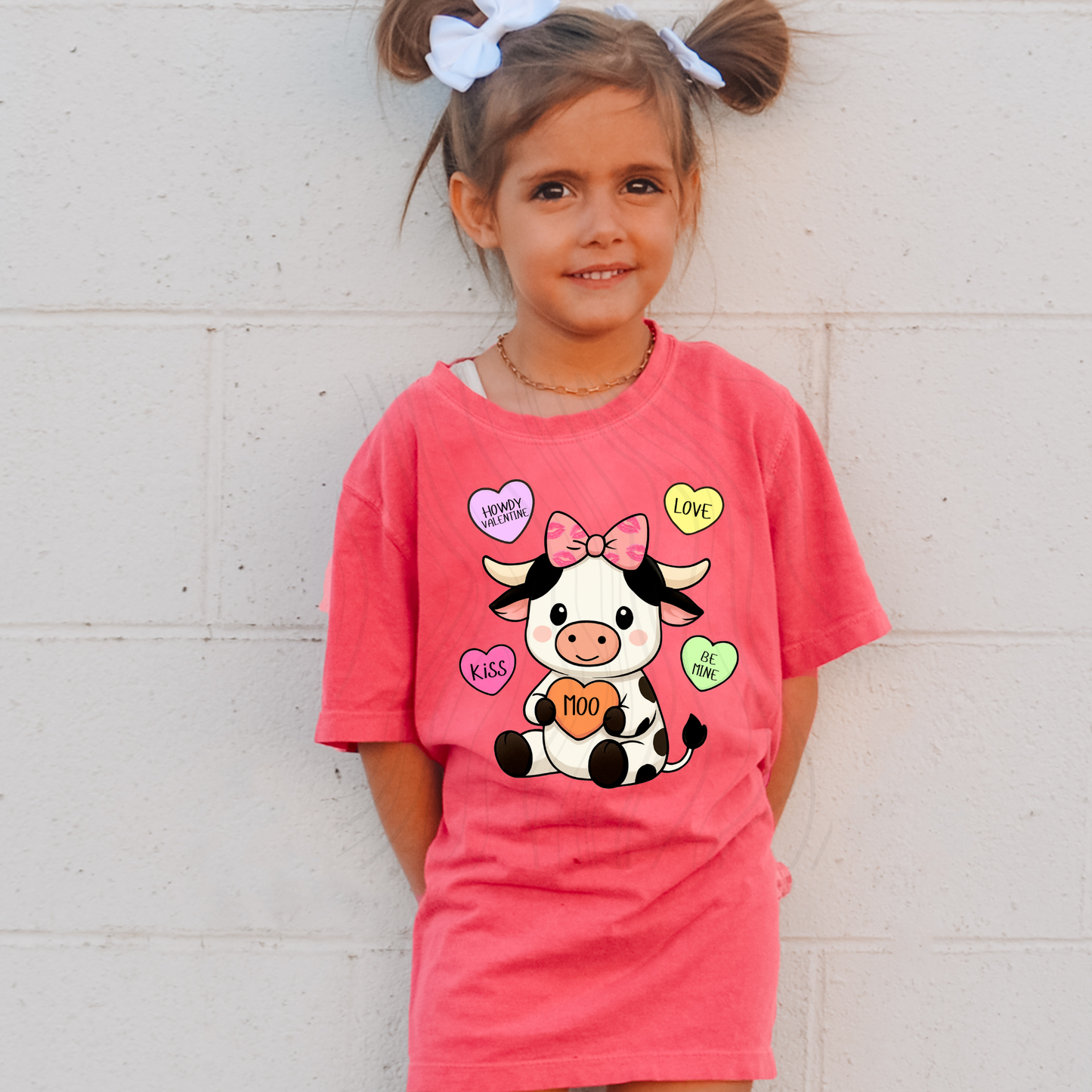 MOO VALENTINE Hearts Transfer