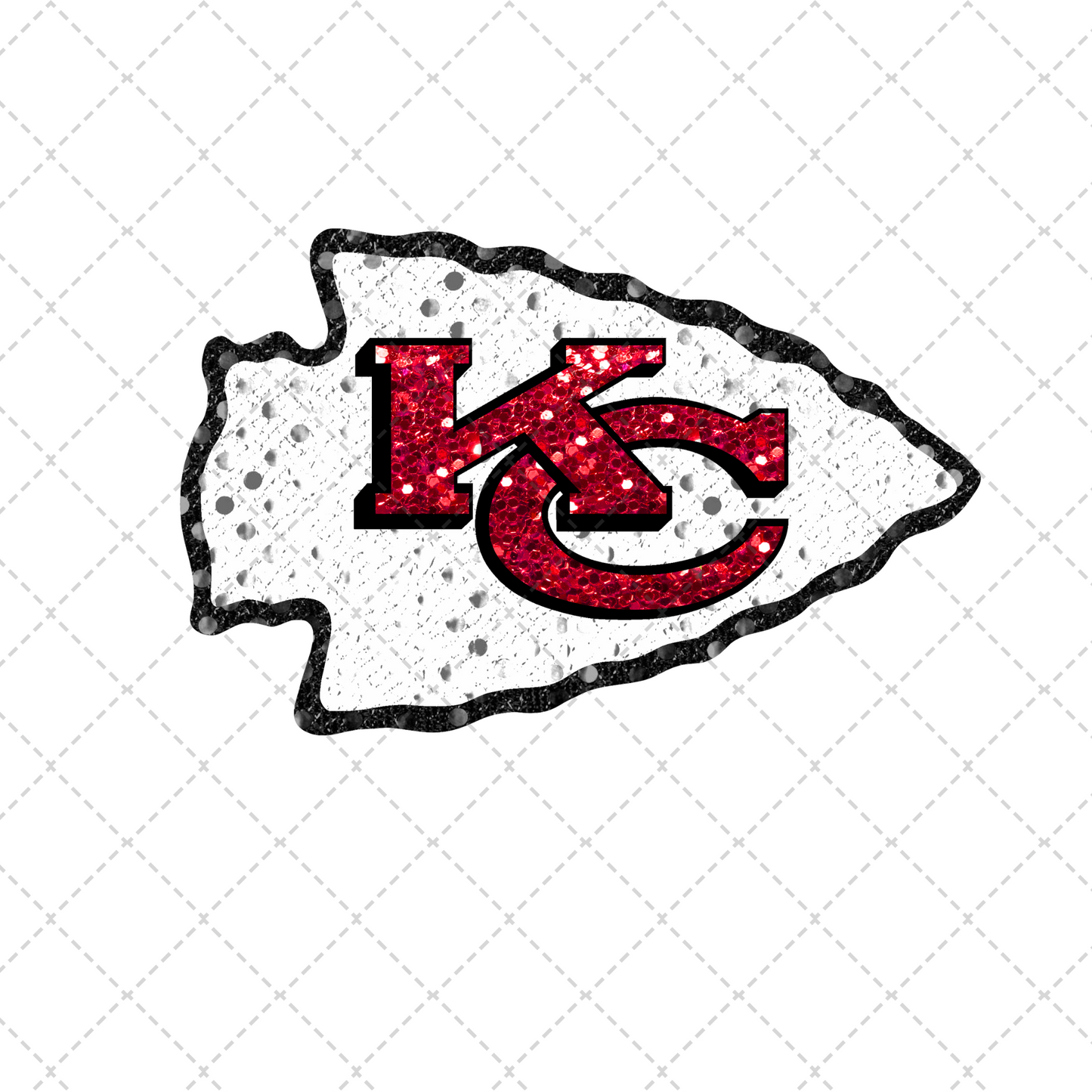 KCC logo Sequin Transfer