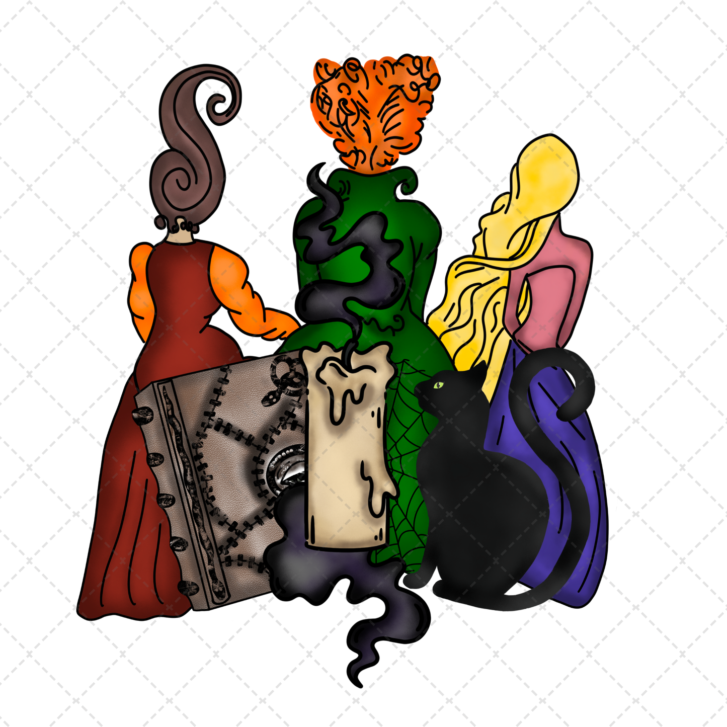 3 Witch Sisters Transfer ** TWO PART* SOLD SEPARATELY**