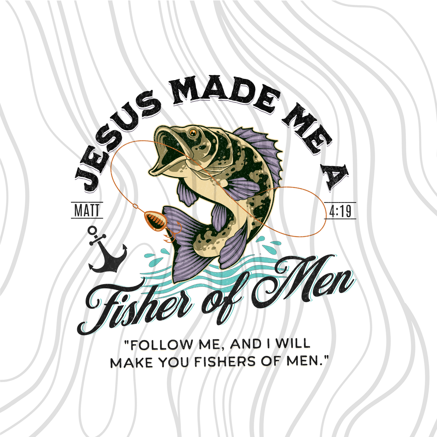 Fisher Of Men Transfer ** TWO PART* SOLD SEPARATELY**