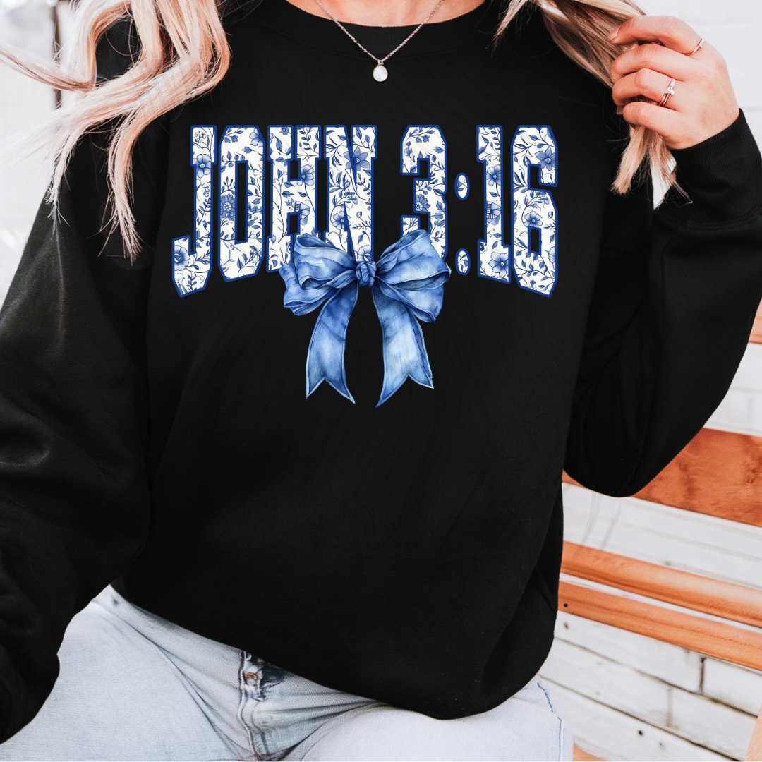 John 316 Blue Bow Transfer