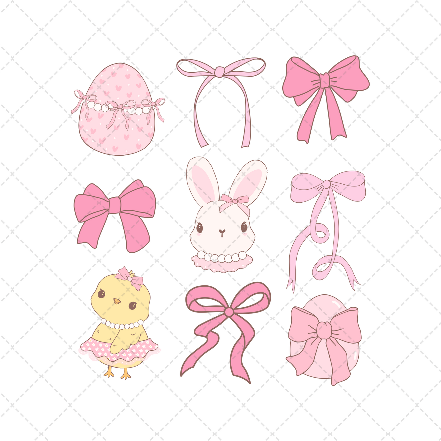 Coquette Easter Transfer