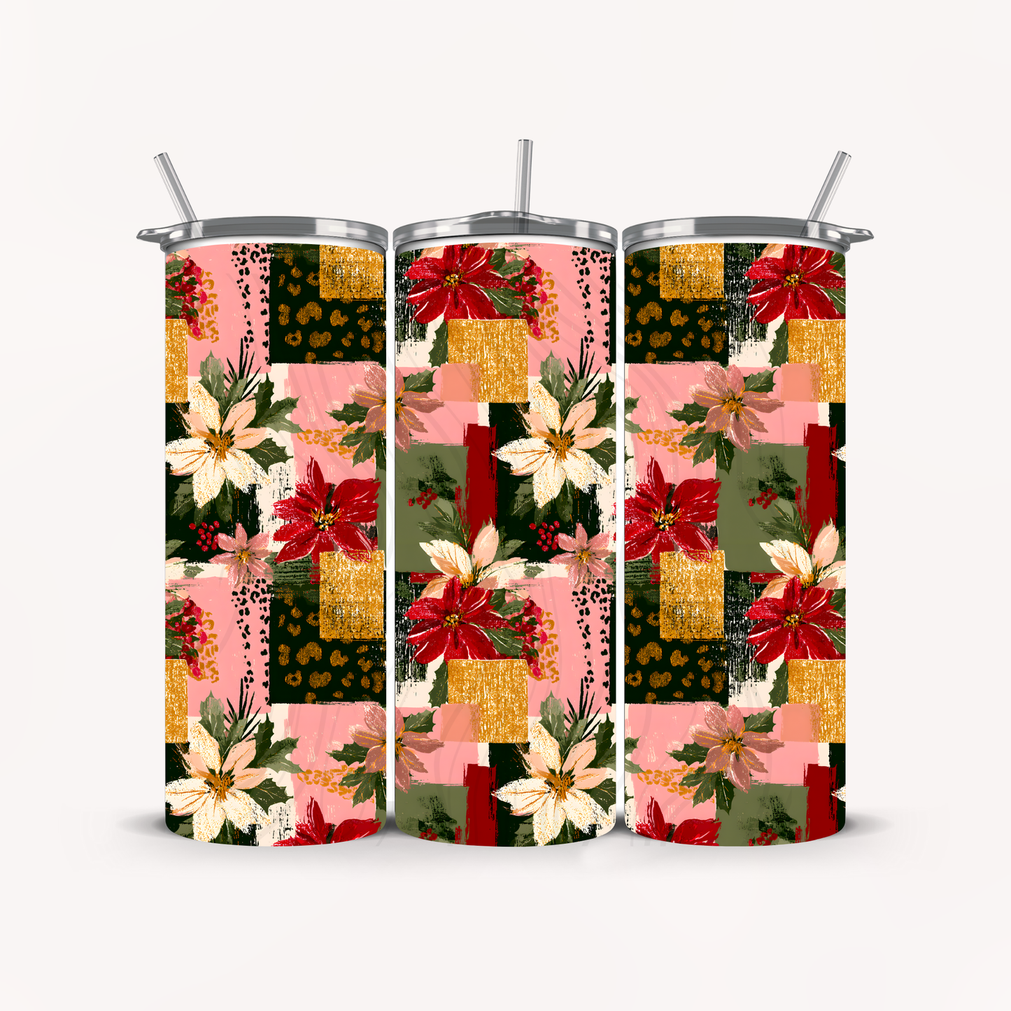 Christmas Floral Seamless Transfer