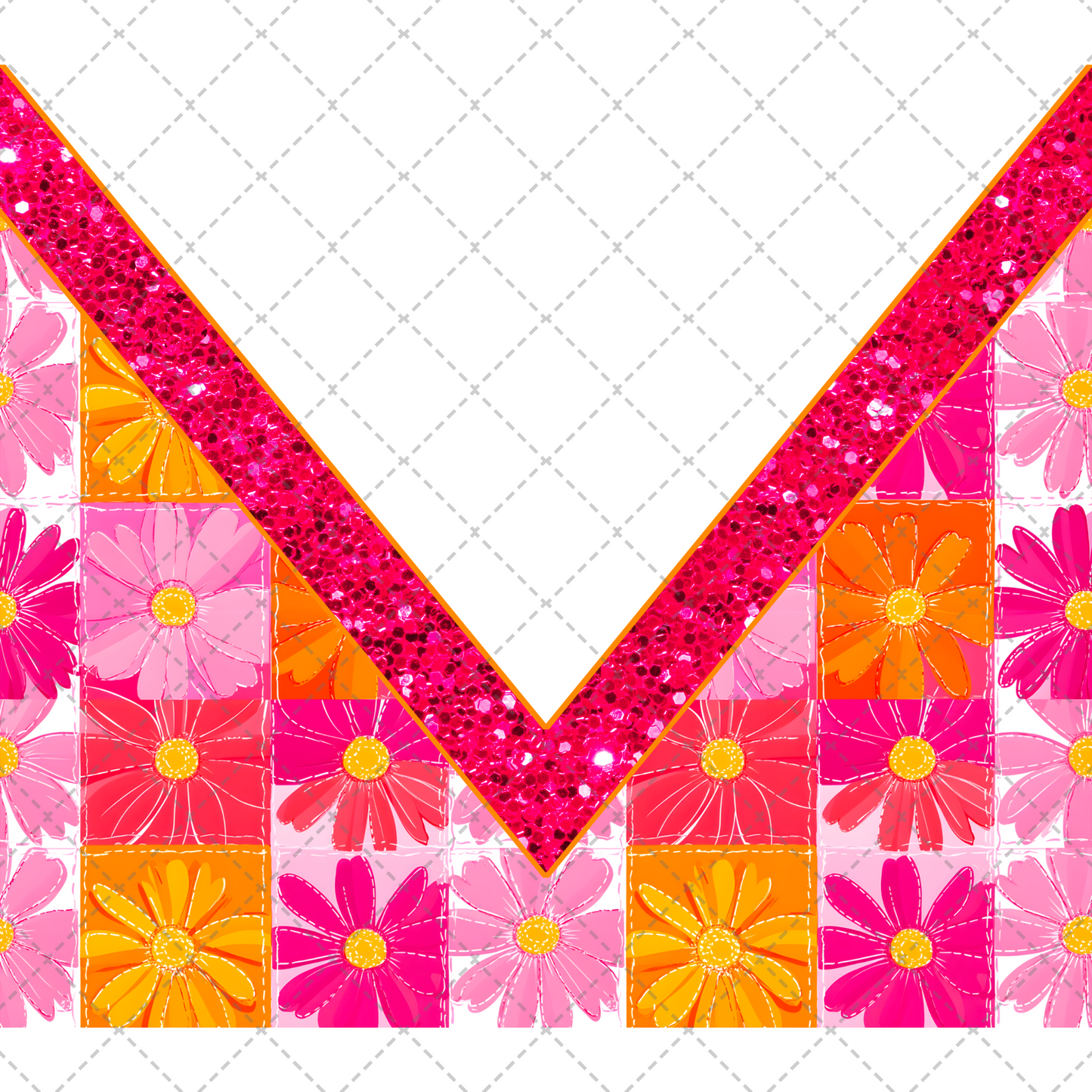 Spring Daisy Tumbler Wrap - Sublimation Transfer