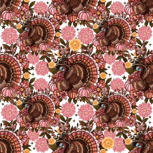 Turkey Seamless Tumbler Wrap