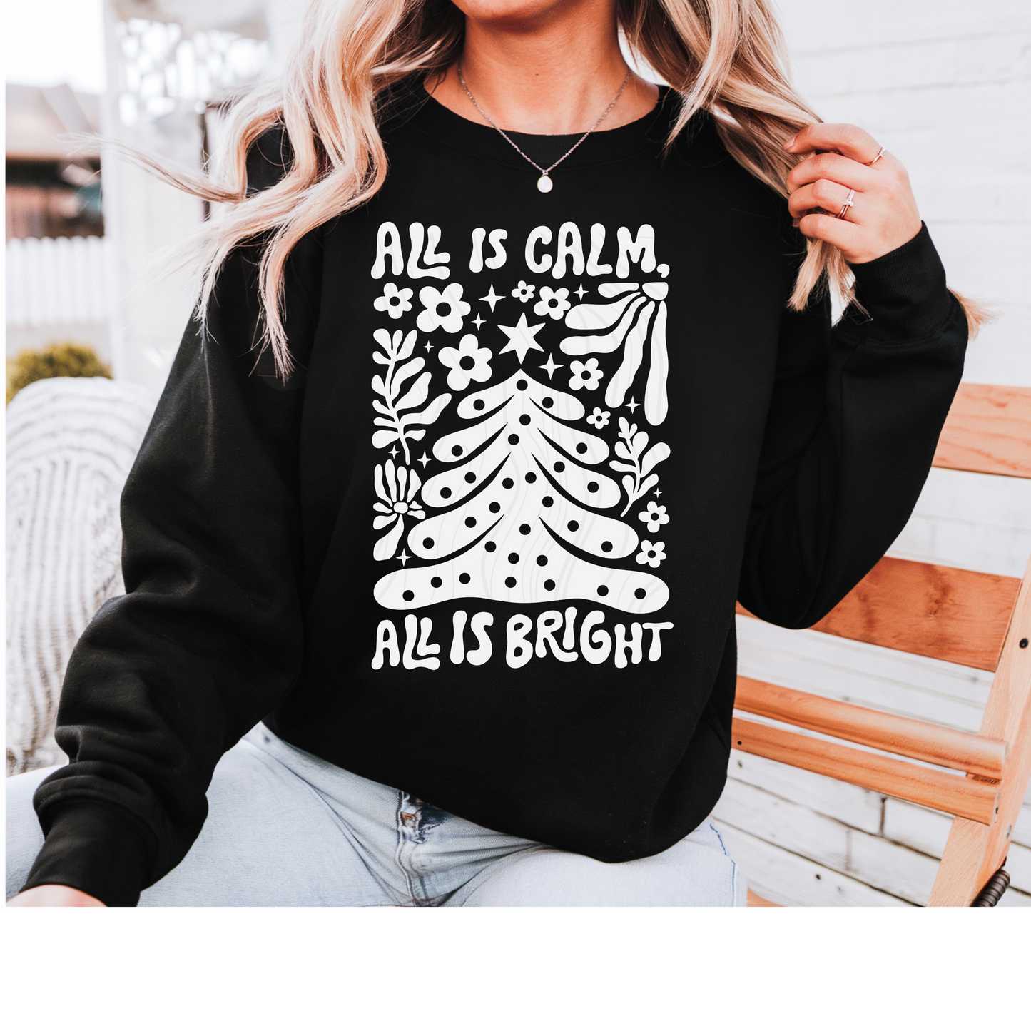 All Is Calm White Transfer