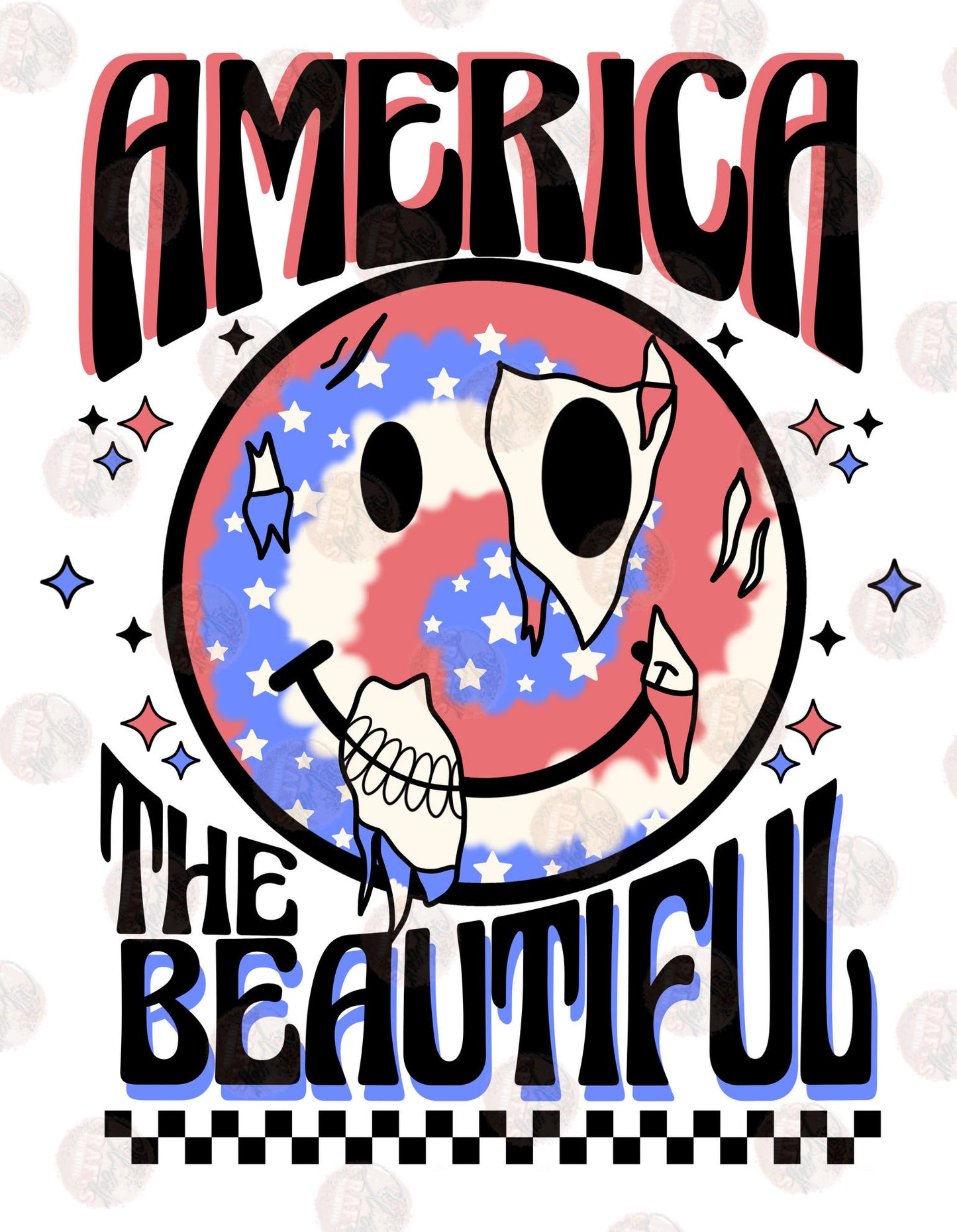 America The Beautiful Smiley Transfer