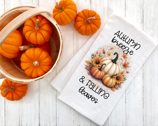 Autumn Breeze Tea Towel Transfer