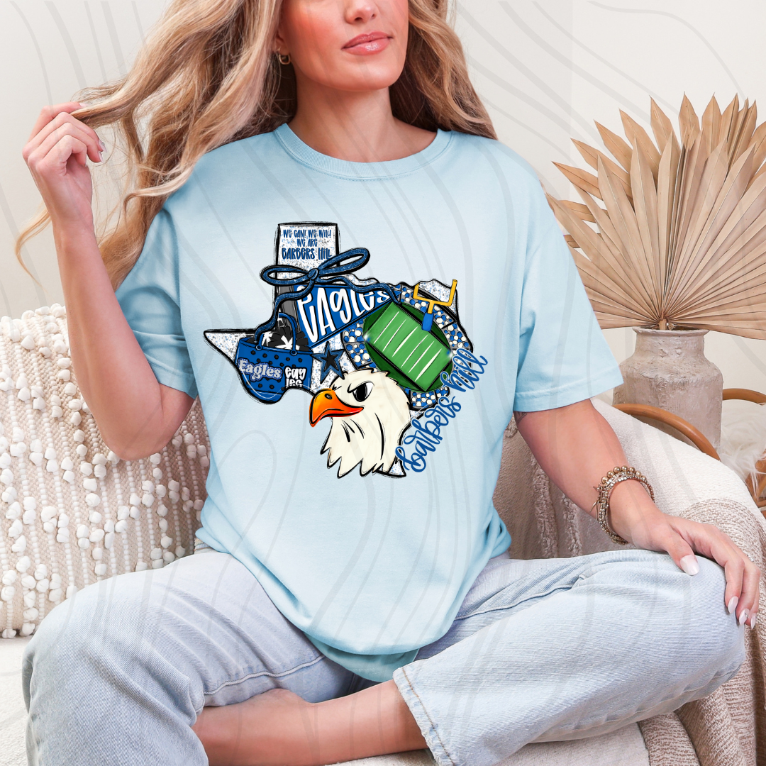 Barbers Hill Eagles Game Day Coquette Transfer