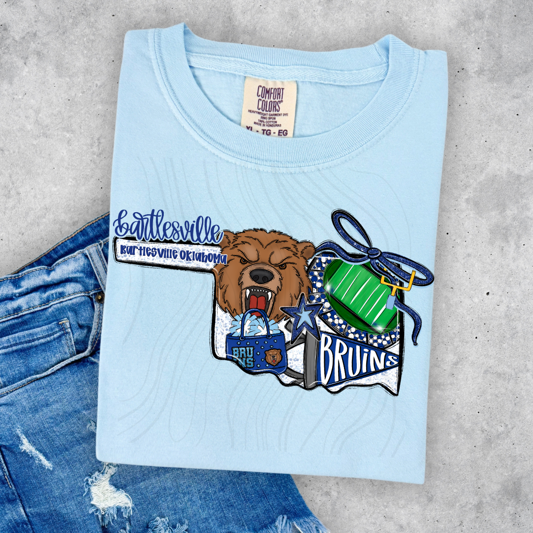 Bartlesville Bruins Game Day Coquette Transfer