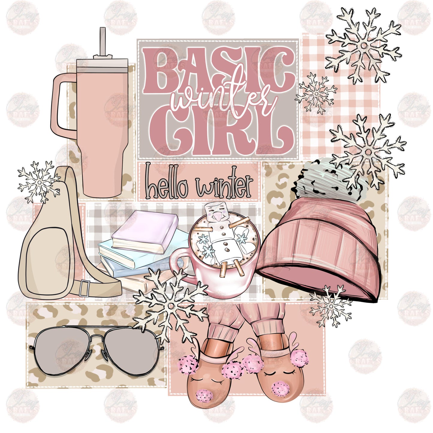 Basic Winter Girl Transfer