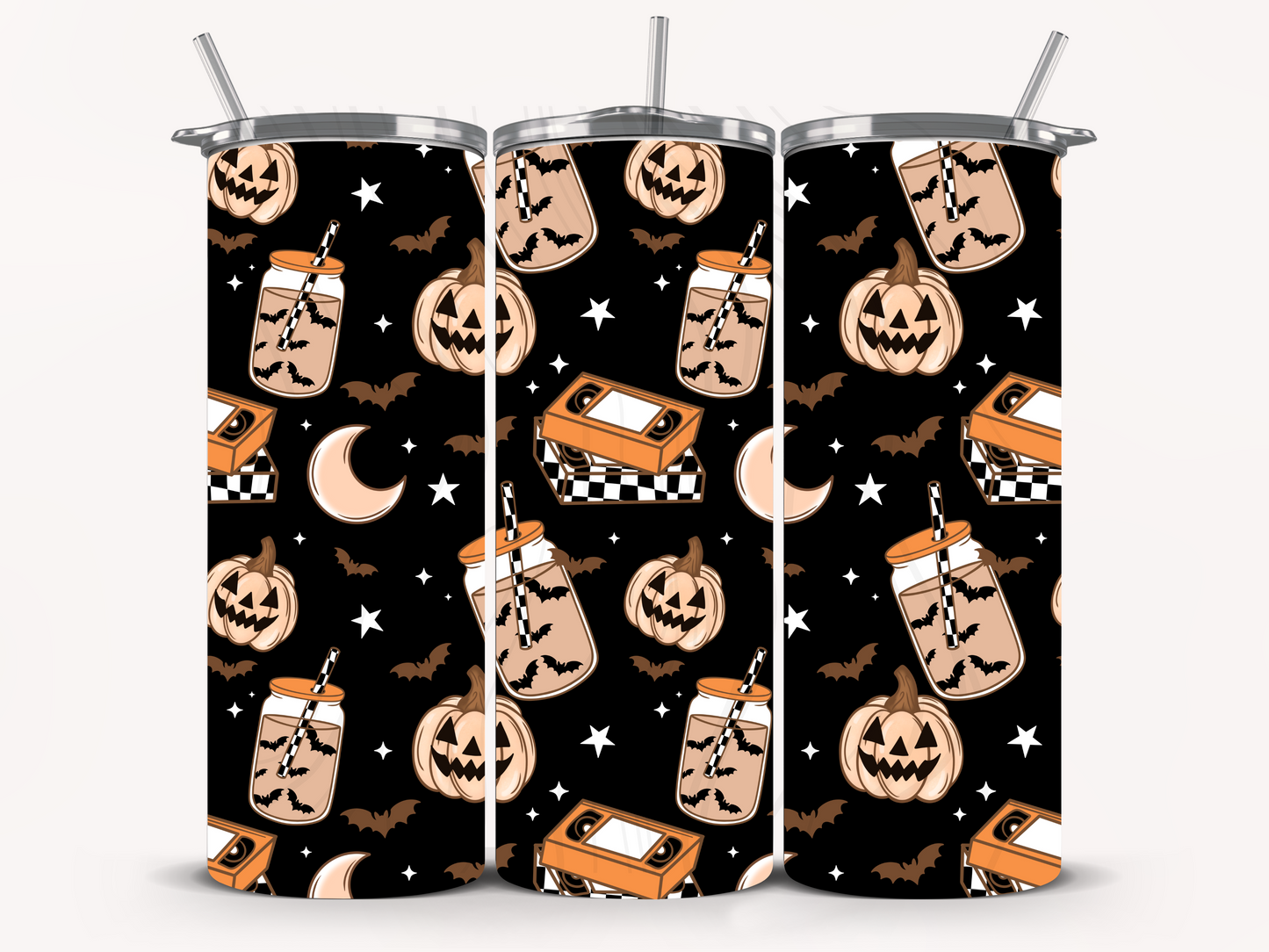 Coffee And Halloween Movies Seamless Transfer