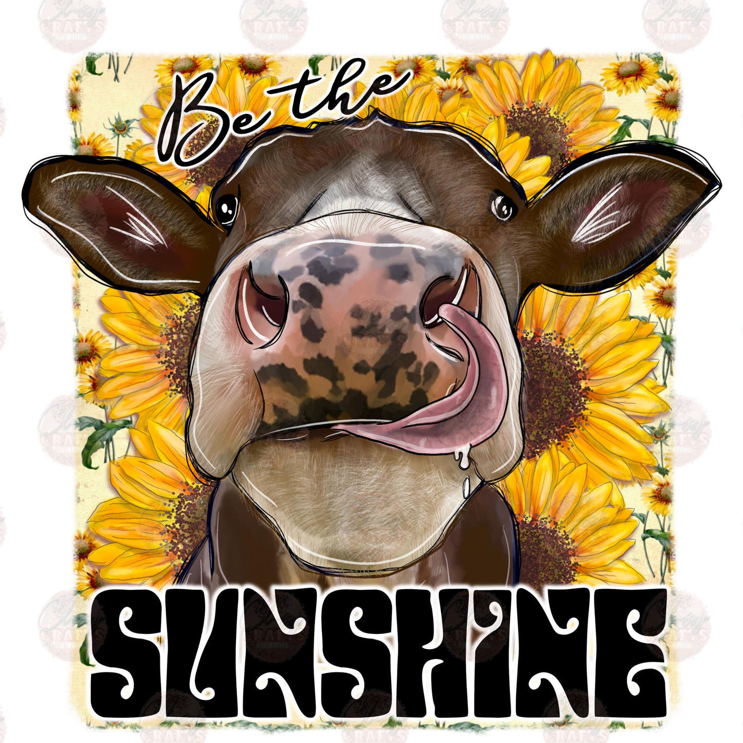 Be The Sunshine Sunflower Transfer
