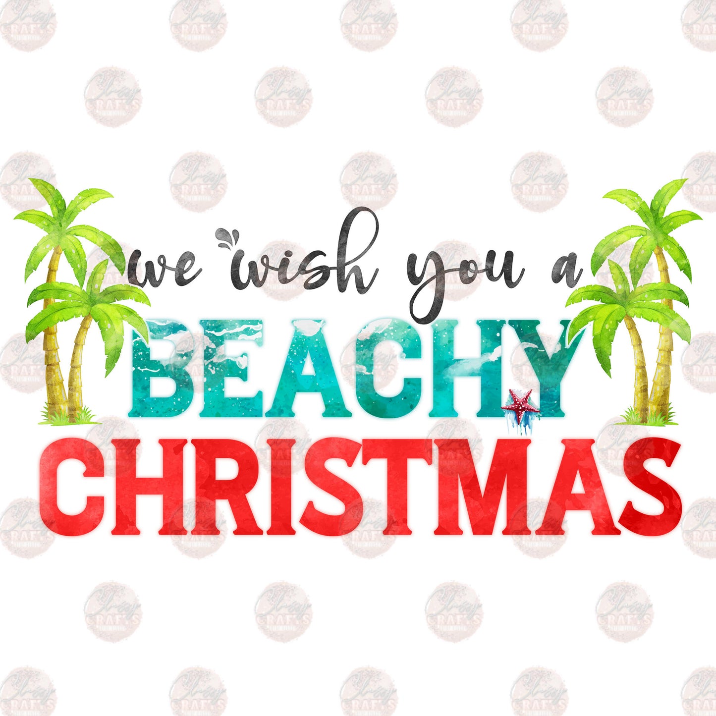 Beachy Christmas Transfer