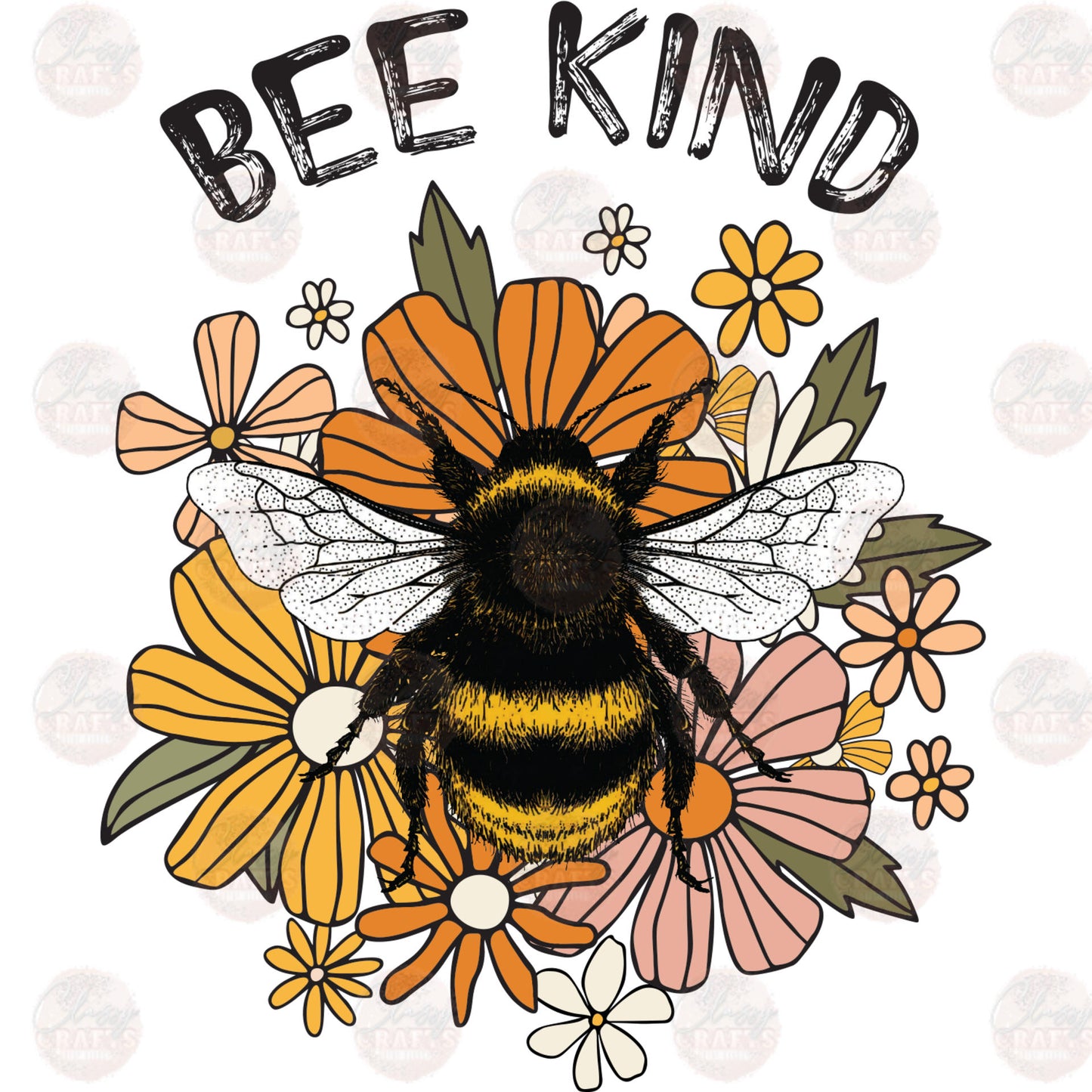 Bee Kind Boho Transfer