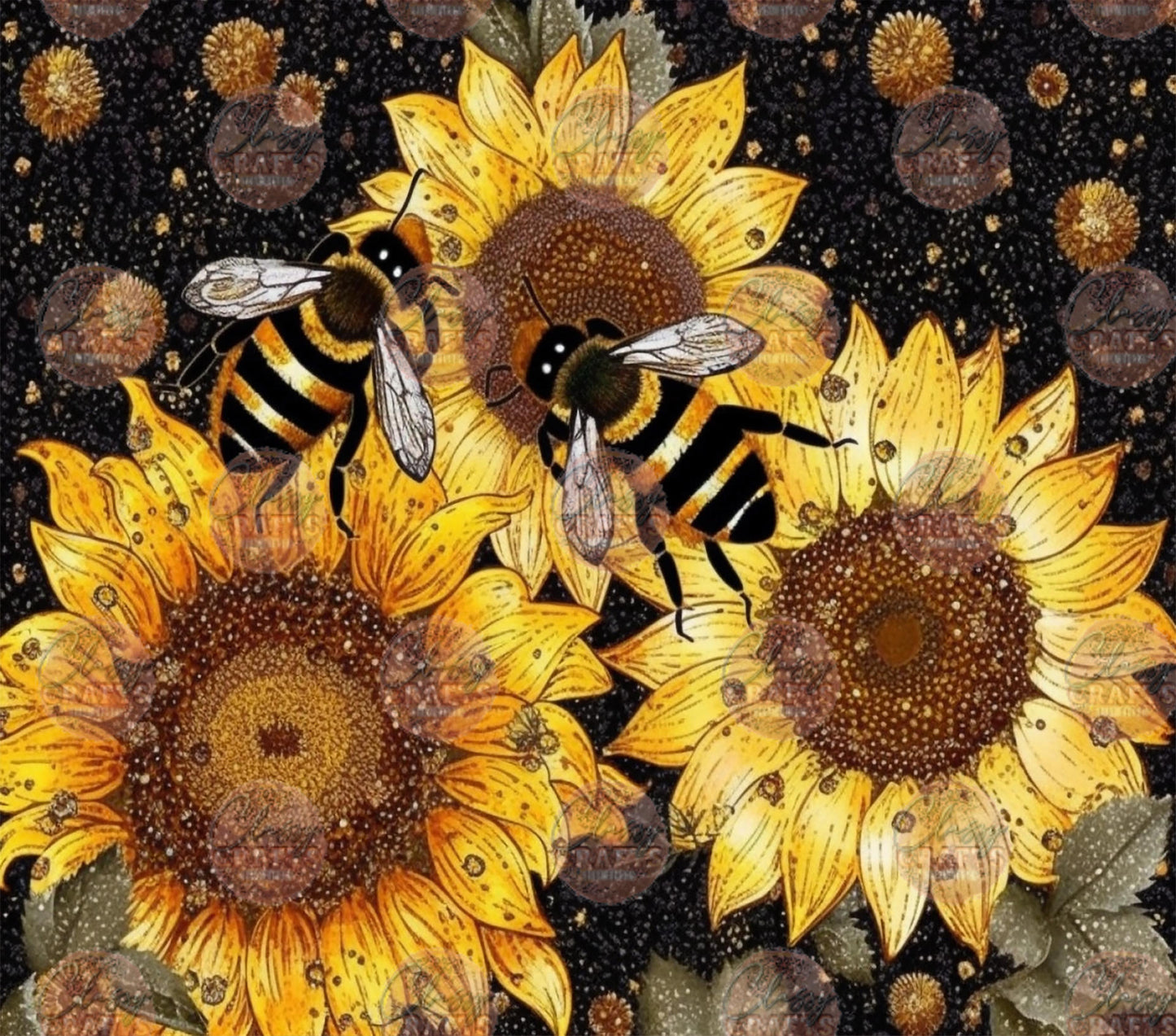 Bees & Sunflowers Tumbler Wrap