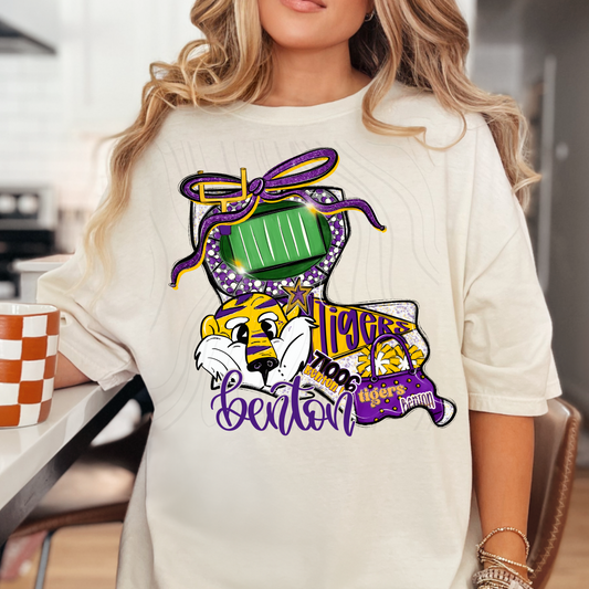 Benton Tigers Game Day Coquette Transfer