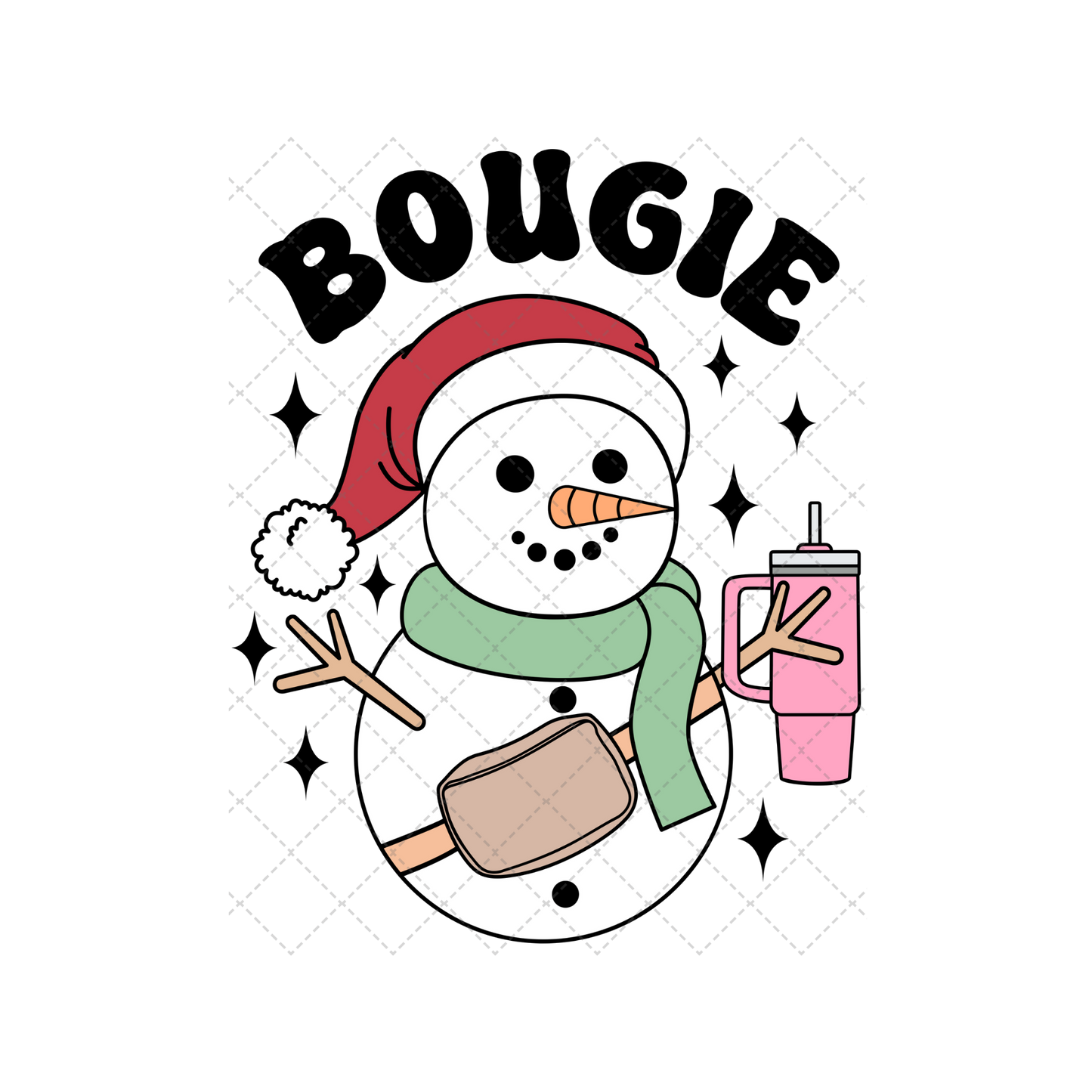 Bougie Snowman Transfer