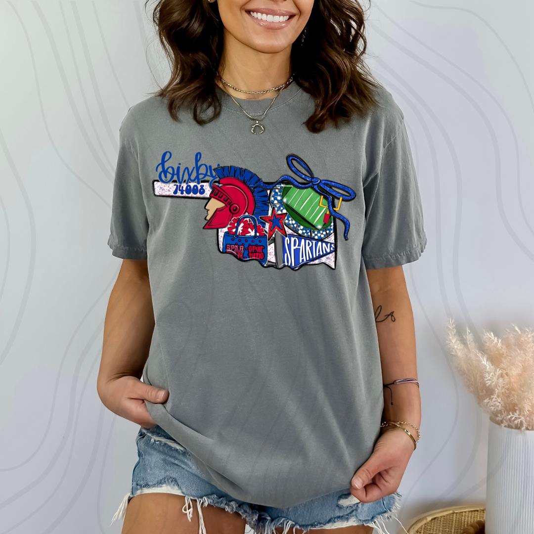 Bixby Spartans Game Day Coquette Transfer