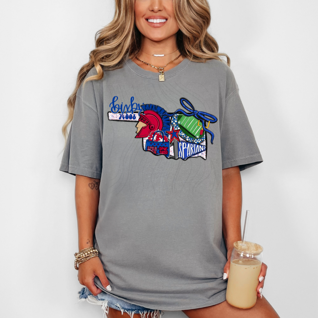 Bixby Spartans Game Day Coquette Transfer