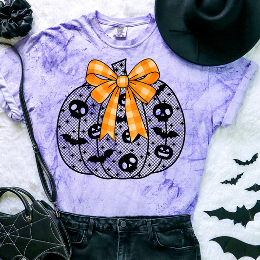 Black Lace Pumpkin Transfer