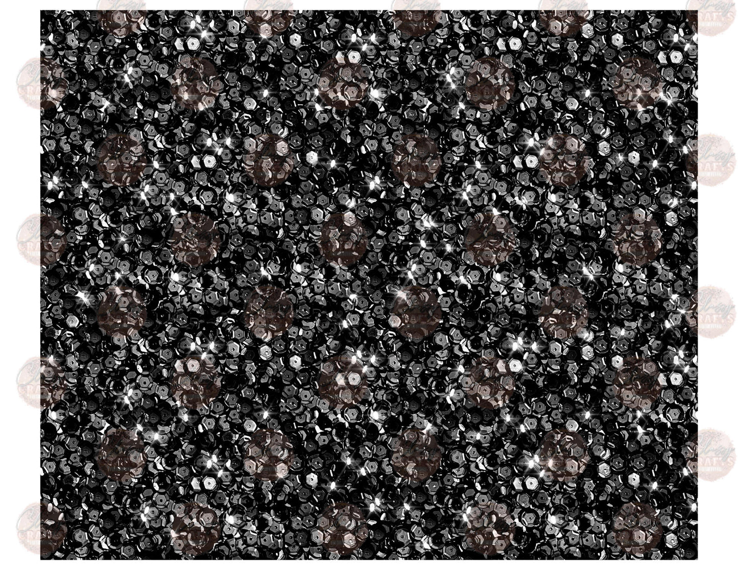 Black Sequins Tumbler Wrap