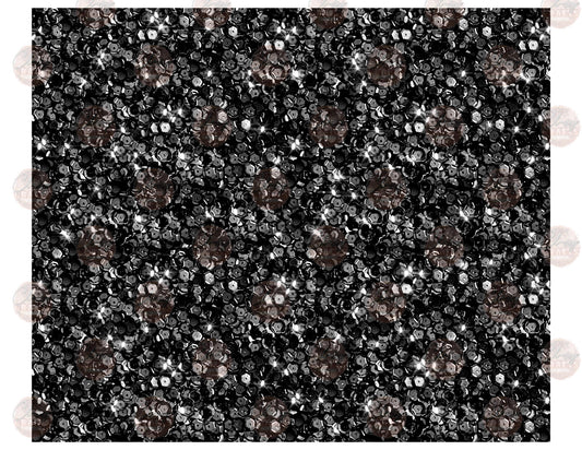 Black Sequins Tumbler Wrap