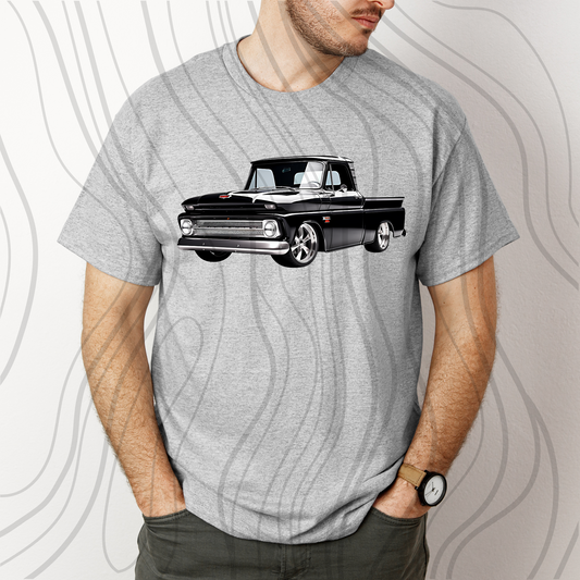 Black Vintage Truck Transfer