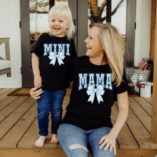 Blue Floral Chinoiserie Mama And Mini Transfer