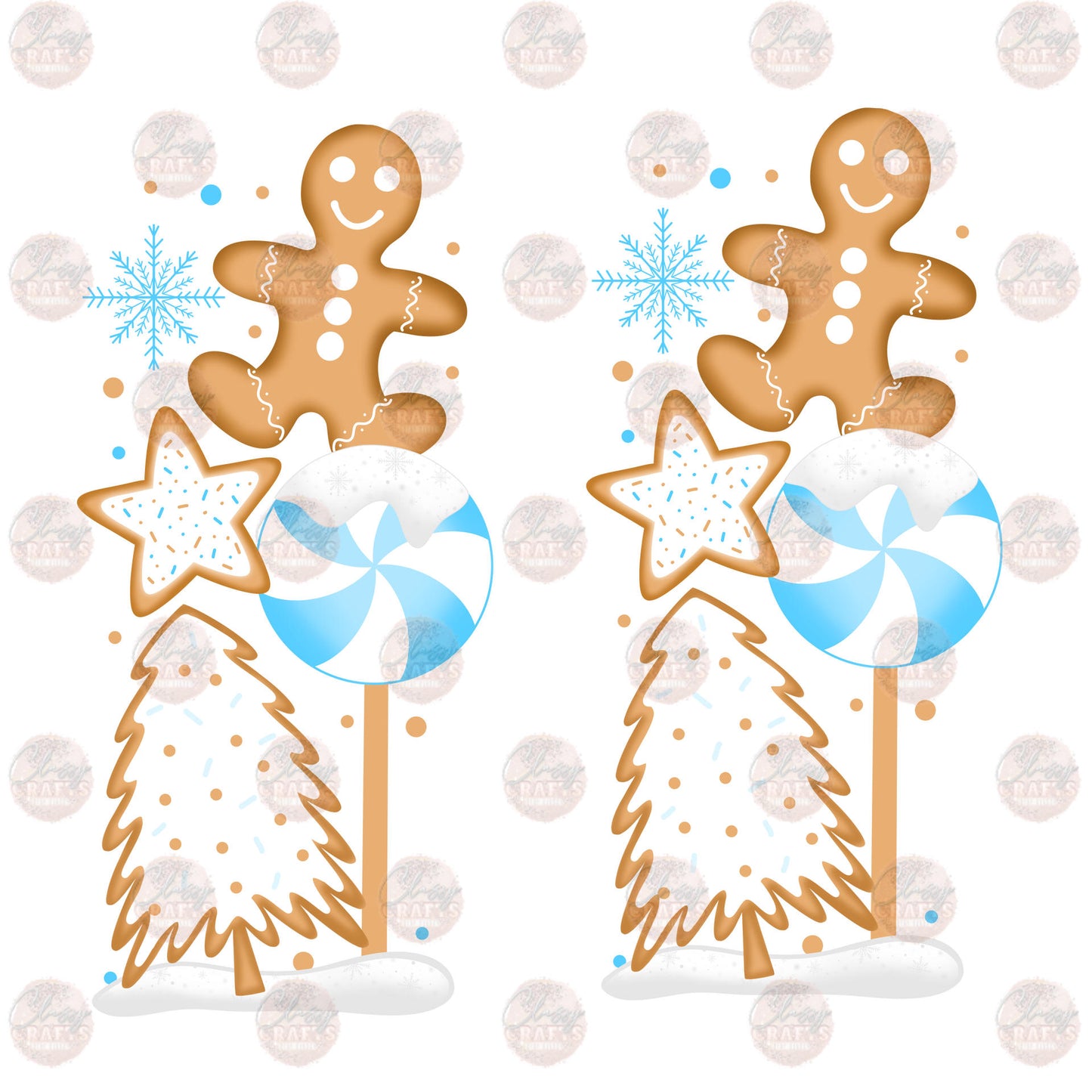 Blue North Pole Sleeves Transfer